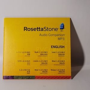 COPY - ROSETTA STONE - ENGLISH-  2 MP3 audio only YELLOW